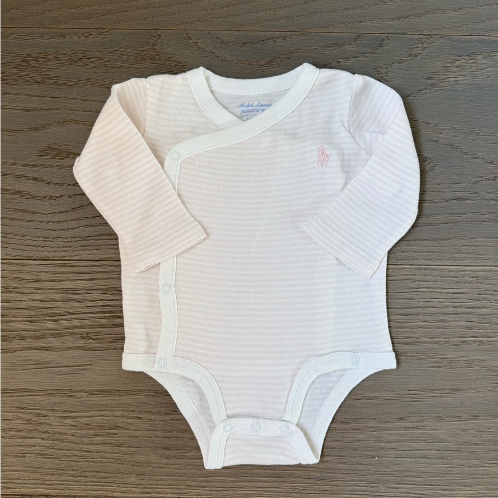 Ralph Lauren Light Pink Baby Bodysuit